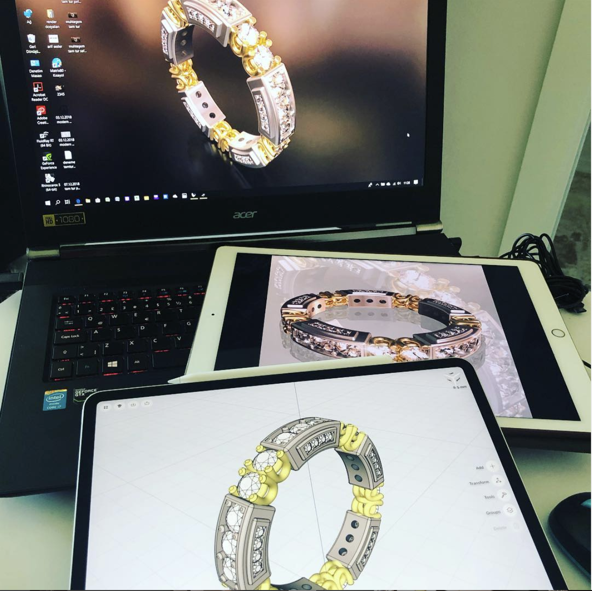 Presenting jewelry concepts in 3D